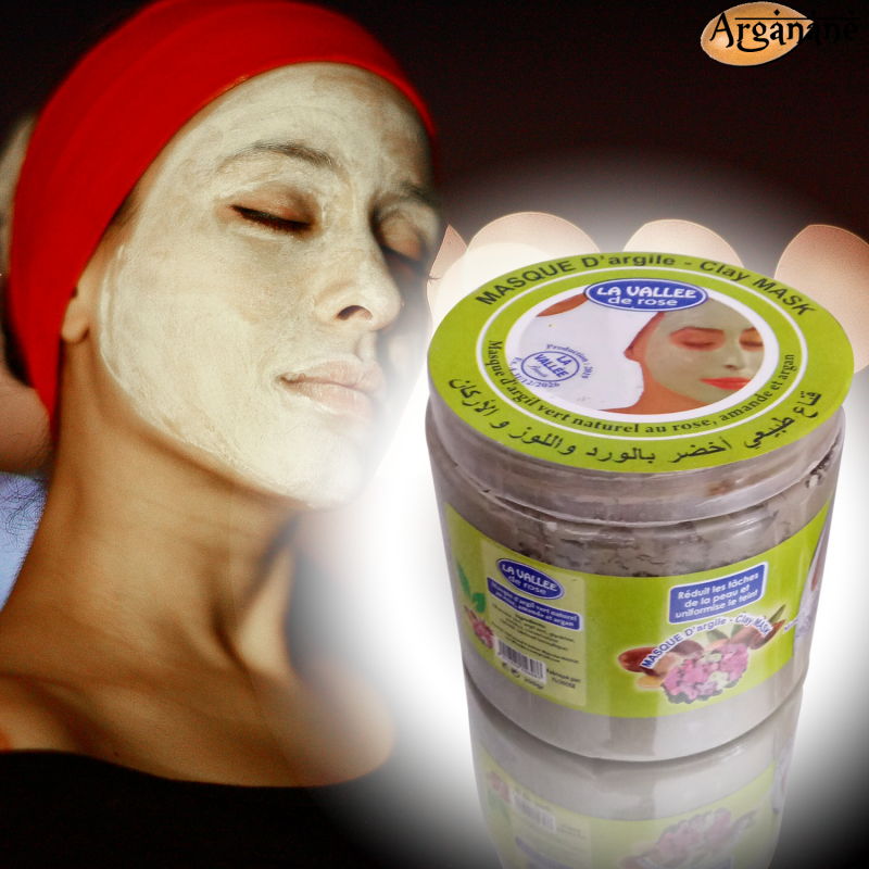 Masque à L'argile Marocain Aker Fassi 200g - Soin Naturel Hydratant Pour Une Peau Radieuse