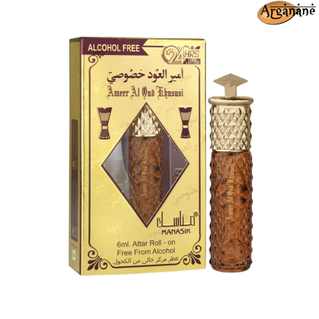 Concentré parfum roll-on Ameer Al Oud Khusnsi - Manasik