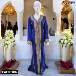 Caftan bleu royal - CAF001Ble