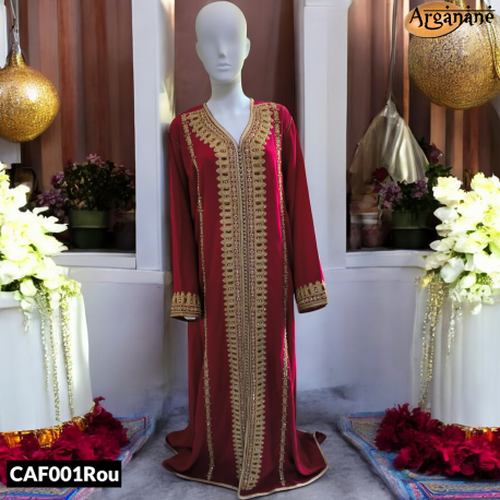 Caftan rouge - CAF001Rou