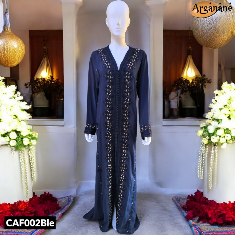 Caftan bleu - CAF002Ble