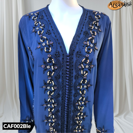 Caftan bleu - CAF002Ble