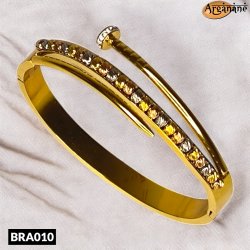 Bracelet doré forme de clou - BRA010