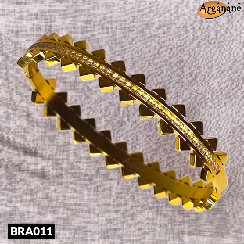 Bracelet doré bords flêches - BRA011