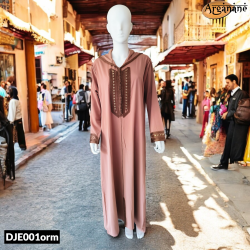 Djellaba orange melon - DJE001orm