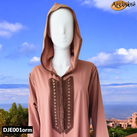 Djellaba orange melon - DJE001orm