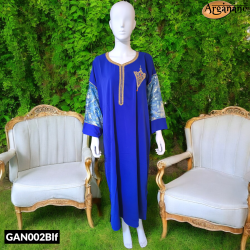 Gandoura berbère Bleu foncé - GAN002Blf