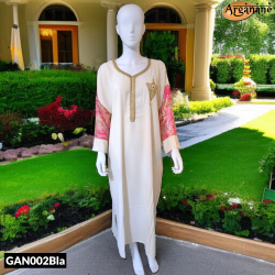 Gandoura berbère Blanche - GAN002Bla