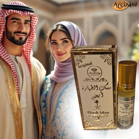 Parfum de musk blanc d'Arabie Roll On 6ml