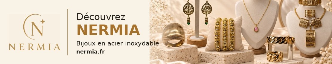 Découvrez NERMIA – bijoux en acier inoxydable